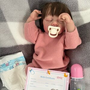 REBORN BABY DOLL Lifelike Newborn Girl Full Body Vinyl, Anatomically Correct!